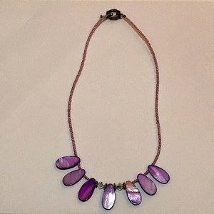 Purple Small Beaded Necklace